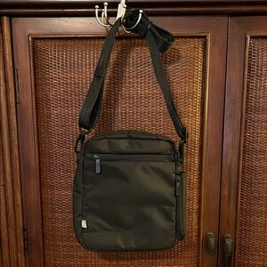 Made By Design Stylish Men’s Black Nylon Shoulder Bag